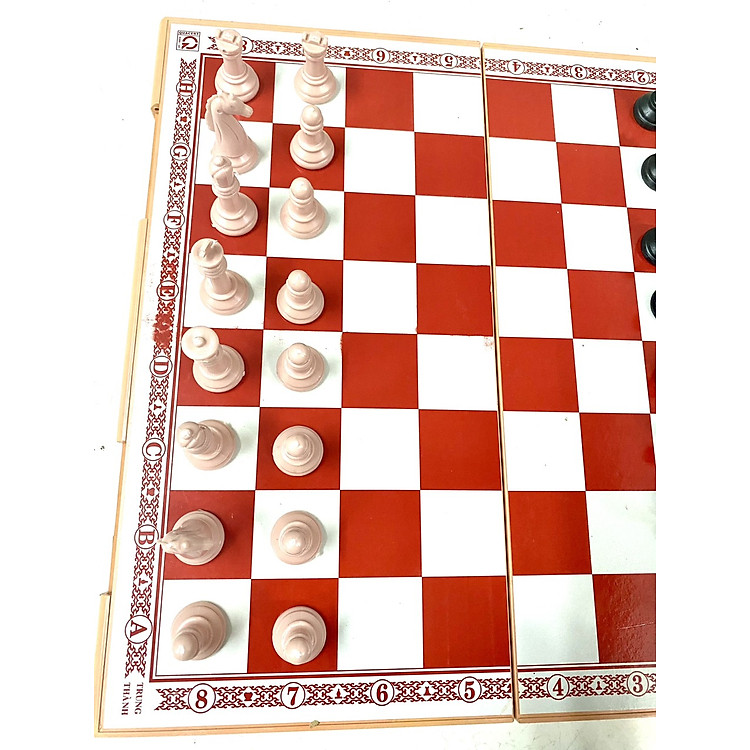Bộ Bàn Cờ Vua Nhựa Lớn 44x42cm Chính hãng Giá tốt - Hình ảnh 4