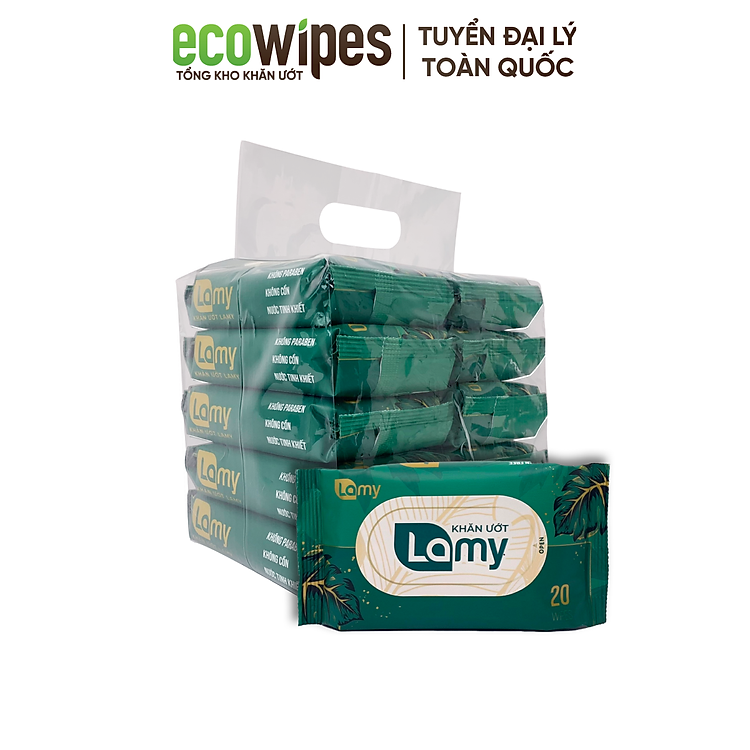 Tham Khảo tại ConCung: Khăn ướt LAMY 20 tờ cho em bé , nhận ngay nhiều Ưu đãi