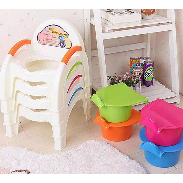 GHẾ BÔ VỆ SINH NHỰA CAO CẤP XANH DƯƠNG Chính hãng Tiết kiệm - Hình ảnh 3