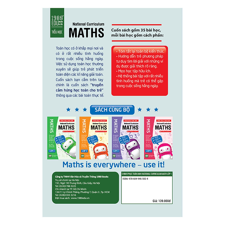 Chinh Phục Toán Anh Lớp 1 - Ảnh 2