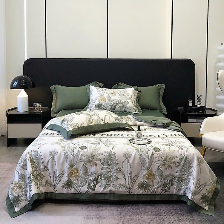 Bộ chăn chần ga gối lụa thái LIDACO mềm mịn, thoáng mát tổng hợp nhiều mẫu lựa chọn