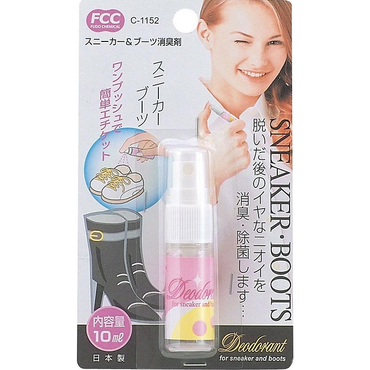 Chai xịt khử mùi giày mini bỏ túi xuất xứ Nhật Bản