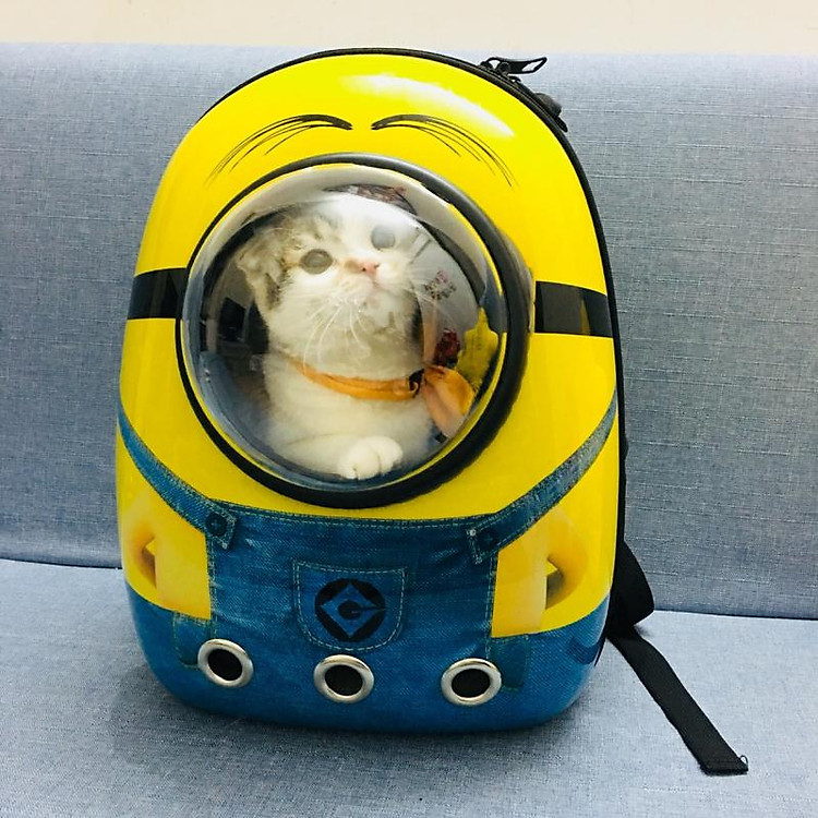 Balo Phi Hành Gia cho Chó Mèo- Balo vận chuyển Thú Cưng(Màu Tự Chọn)