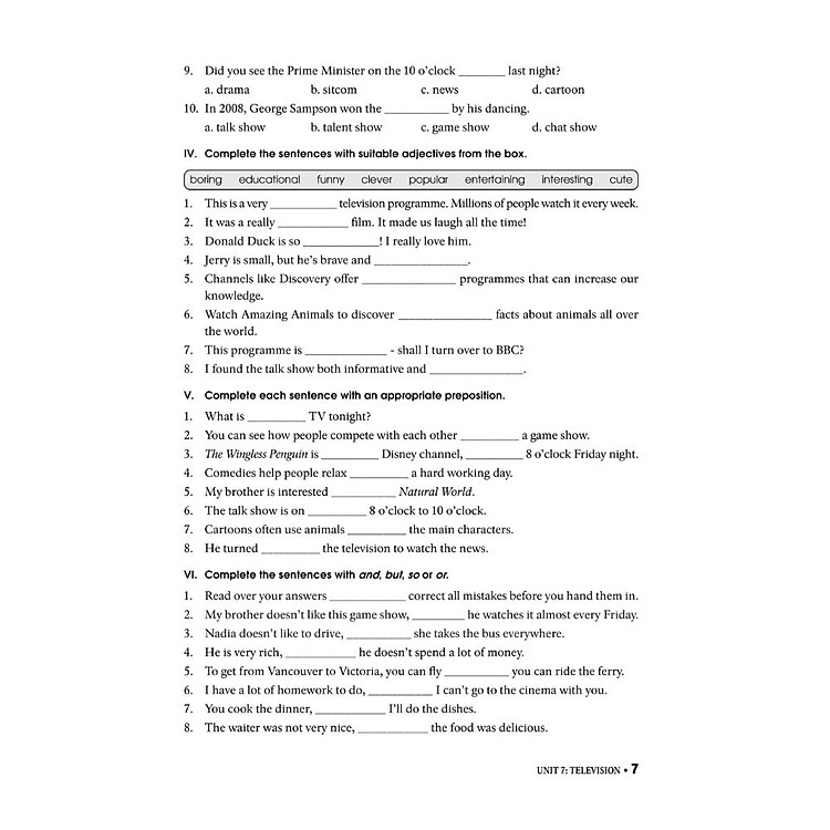 Bài Tập Tiếng Anh Lớp 6 Tập 2 - Ảnh 7