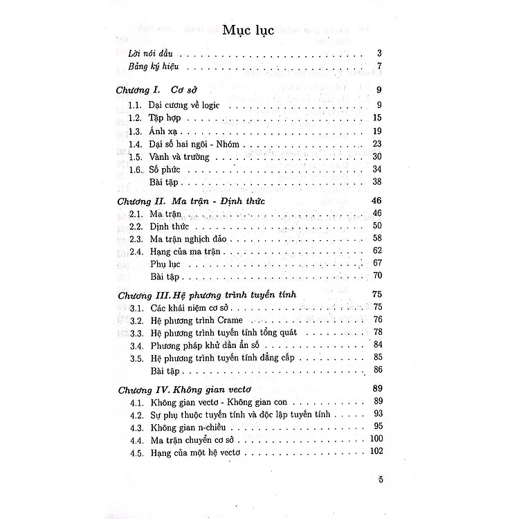 Cơ Sở Đại Số Tuyến Tính - Ảnh 4