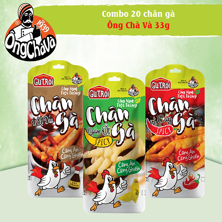 Combo 20 Chân Gà Gu Trội - Ông Chà Và Vị Bất Kỳ