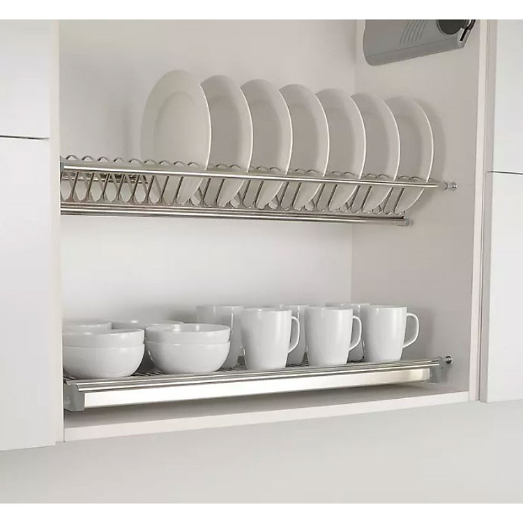 Kệ bát đĩa cố định khung nhôm Fixed Dish Rack with Aluminum Frame