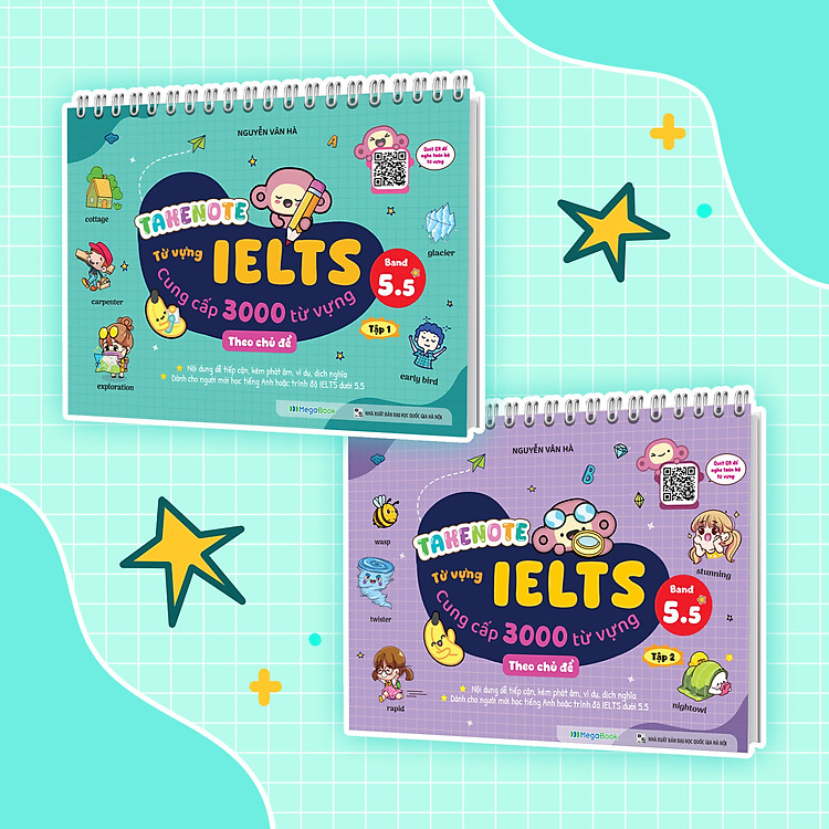 Takenote IELTS 6000 Từ Vựng Theo Chủ Đề (2 Tập) (Band 5.5)
