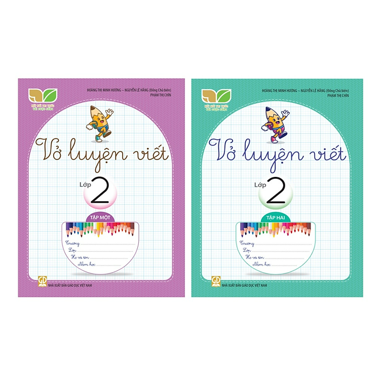 Combo 2 vở luyện viết lớp 2 (T1 + T2)