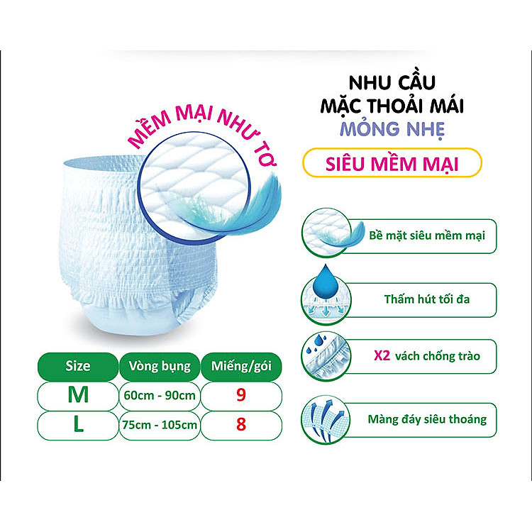 Combo 2 Tã quần SunMate size L Chính hãng Tiết kiệm - Hình ảnh 4