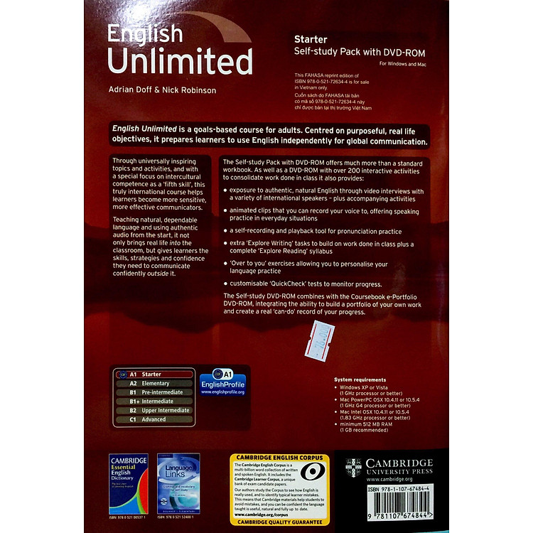 English Unlimited - Starters - WB with CD Reprint Edition - Ảnh 3