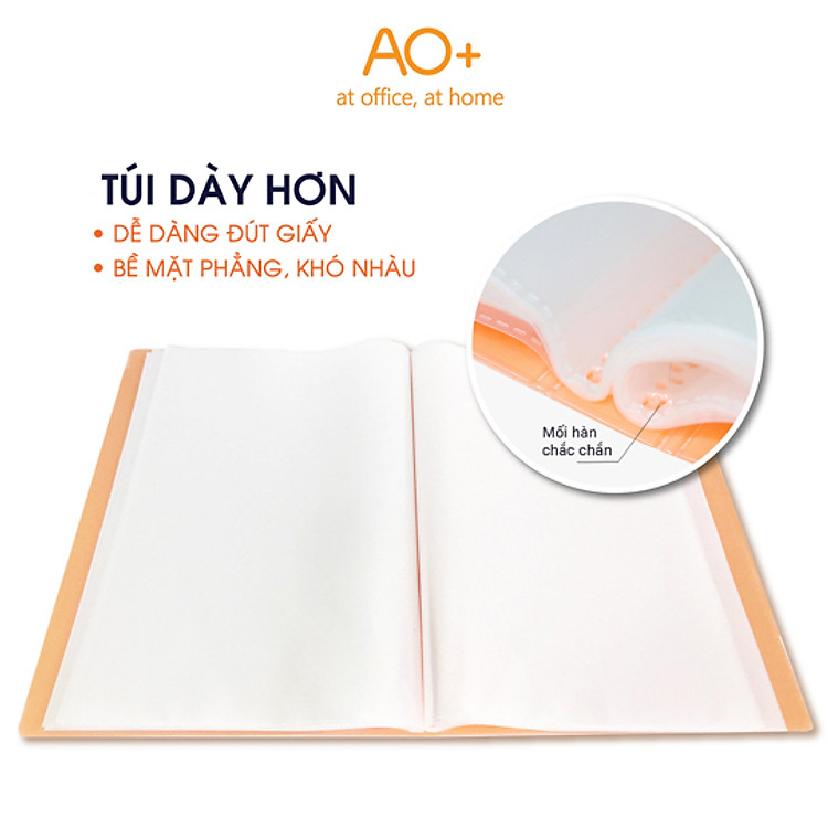 Bìa Lá A4 Sunset AO+ (20 lá) - Đỏ - Ảnh 4