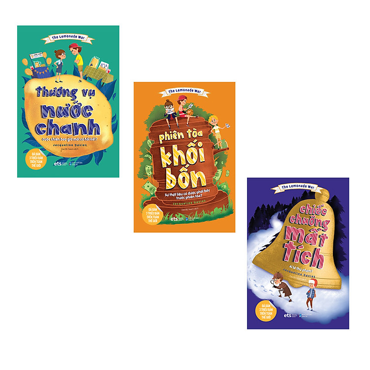 Combo 3 quyển sách The Lemonde War: Chiếc Chuông Mất Tích + Thương Vụ Nước Chanh + Phiên Tòa Khối Bốn (Bộ 3 Quyển)