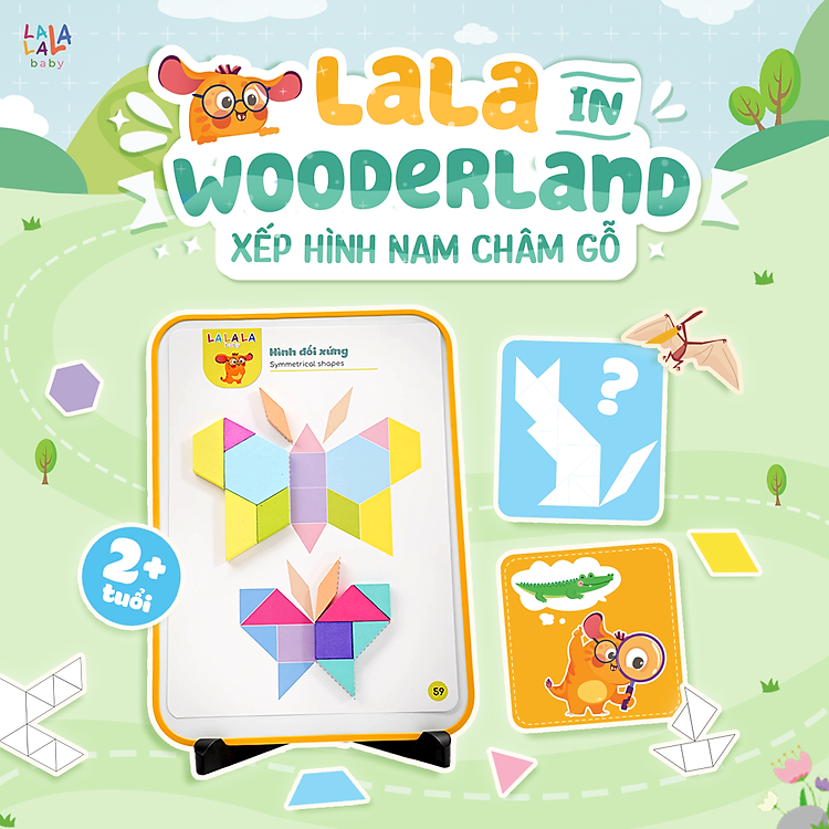 Mua tại Lazada: Đồ chơi xếp hình nam châm Lala Wooderland Chính hãng Ưu đãi