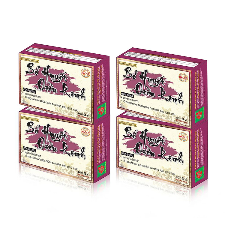 Combo 4 hộp Bổ huyết điều kinh Công Đức điều hòa kinh nguyệt