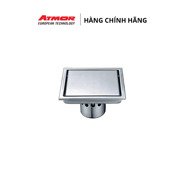 Phễu Thoát Sàn Nhà Tắm Inox Cao Cấp Chống Hôi ATMOR – 8105 (HÀNG CHÍNH HÃNG)