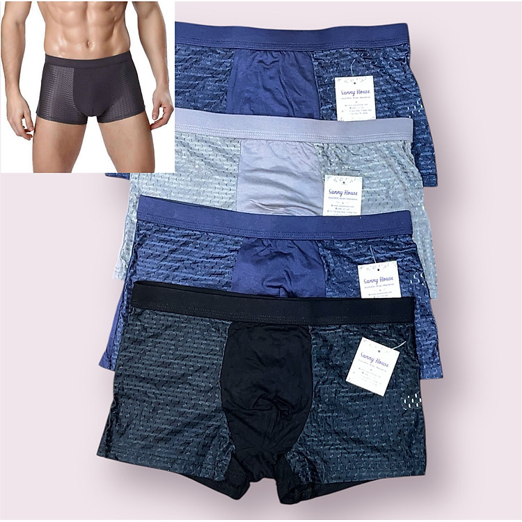Combo Quần Lót Nam 4 Chiếc Nhiều Mẫu Cotton / Thun Lạnh Tam Giác - Boxer