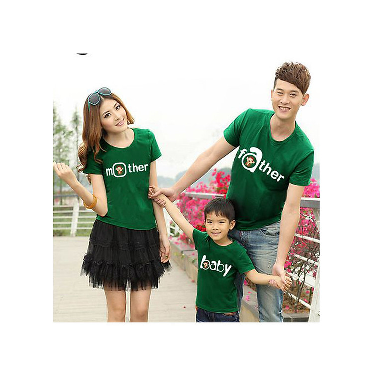 Áo gia đình AG0486 Màu Xanh Két