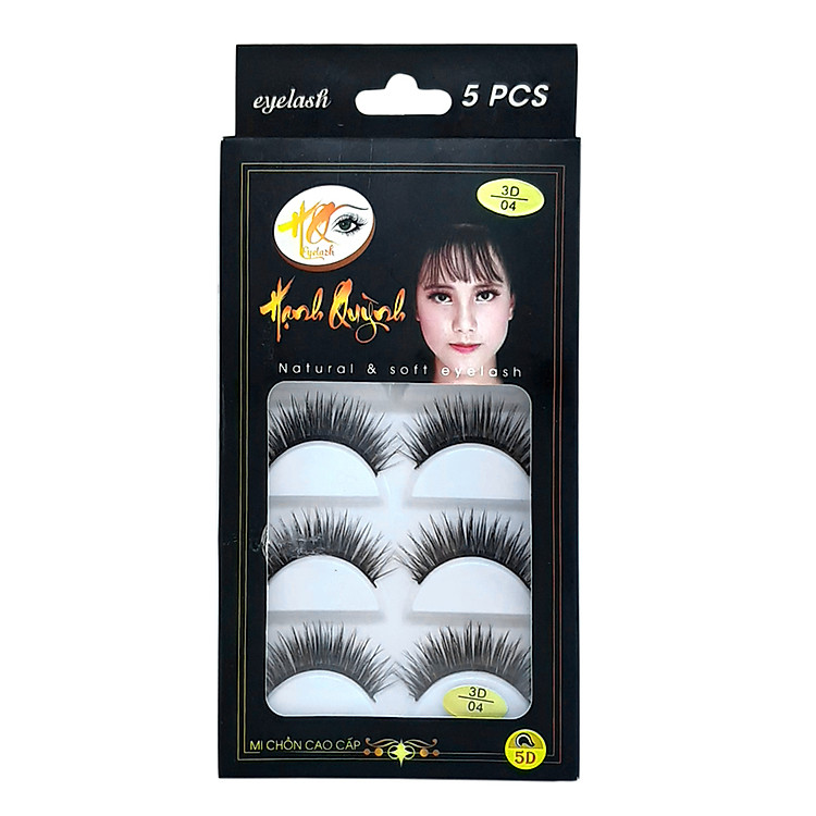5 cặp lông mi giả dài và cong Natural & Soft Eyelash (số 04)