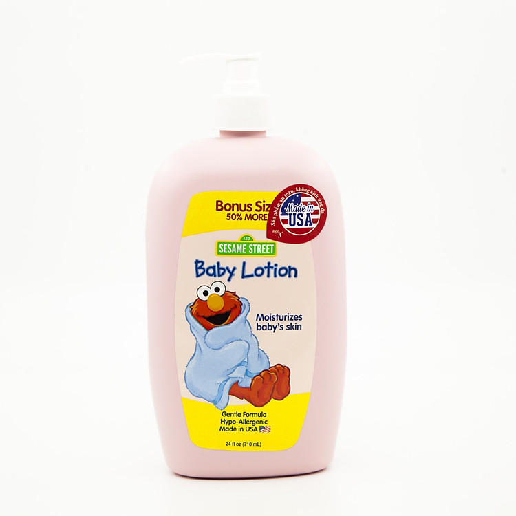 Lotion Dưỡng Ẩm Cho Bé Sesame Street 710ml Big Size Pink