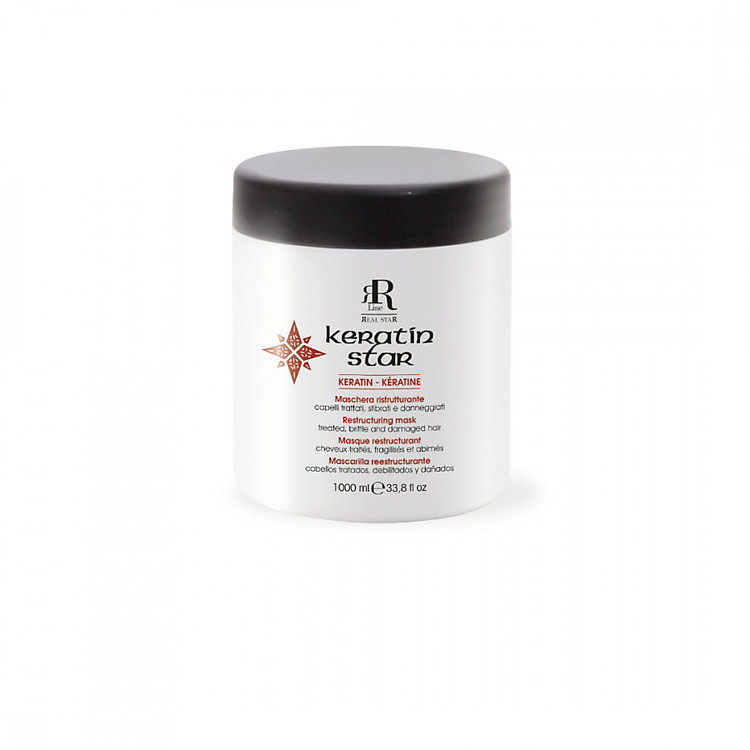 Dầu hấp phục hồi tóc hư tổn RRline Keratin Star Mask 1000ml