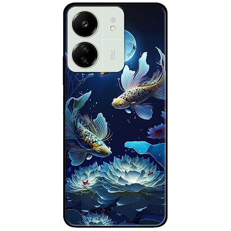 Ốp lưng Redmi 9T - 13C - 13 4G - Redmi Note 13 4G - Note 13 Pro 4G - Note 13 Pro 5G - Đôi Cá Đem - Hàng Chính Hãng