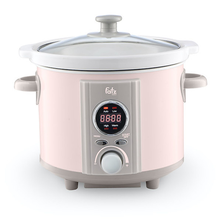 NỒI NẤU CHẬM THÔNG MINH HẸN GIỜ 2.5L SLOW 4 FATZ BABY -TẶNG BÁT ĂN DẶM KÈM MUỖNG