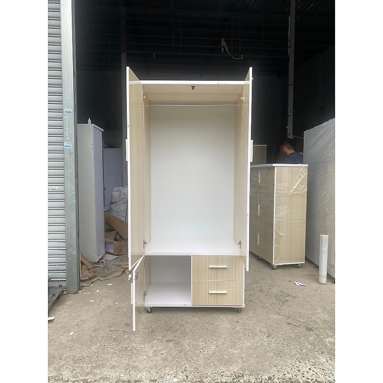 Tủ 4 cánh nhựa đài loan cao cấp 1m80x1m45x50cm HUCHU