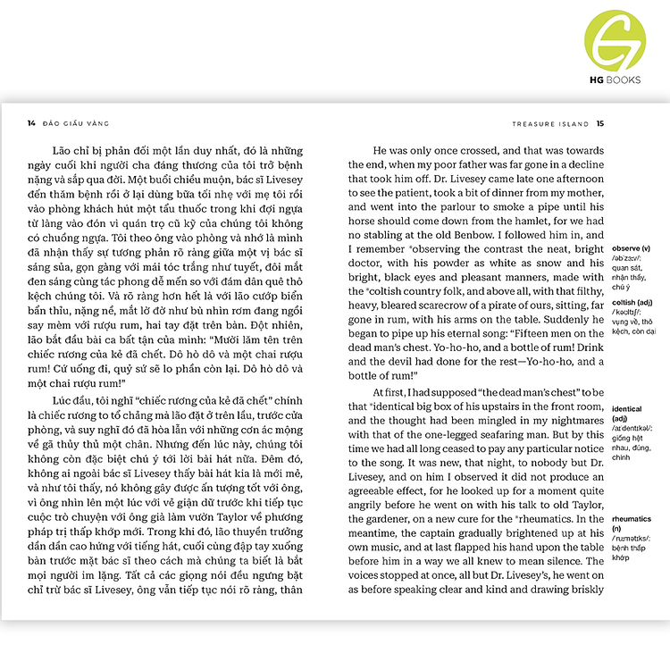 Đảo Giấu Vàng - Sách Song Ngữ Kinh Điển - Ảnh 3
