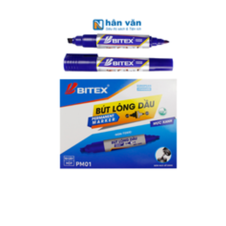 Bút Lông Dầu Bitex PM01 - Mực Xanh - Ảnh 2