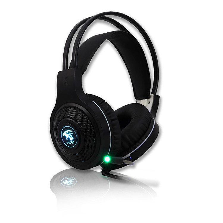 Tai nghe Game thủ V5000 chụp tai gaming Led đổi màu +Tặng lót chuột liên minh huyền thoại