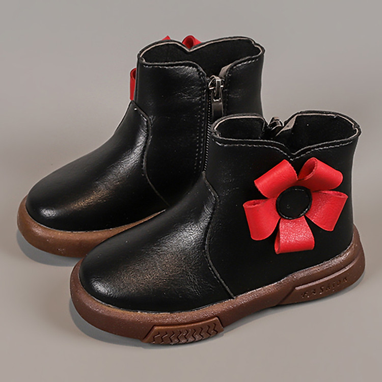 Giày Boot Lót Lông Cho Bé Gái