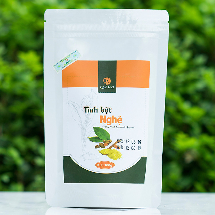 Tinh bột nghệ Quê Việt - Túi 100 gram
