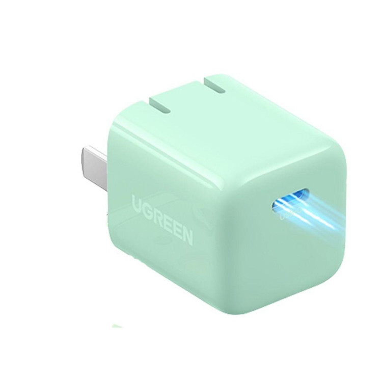 Ugreen 60898 Củ sạc 20W màu xanh lá cây qc4.0 pd3.0 USB type C sạc nhanh chân cắm gập được US CD249 Hàng chính hãng