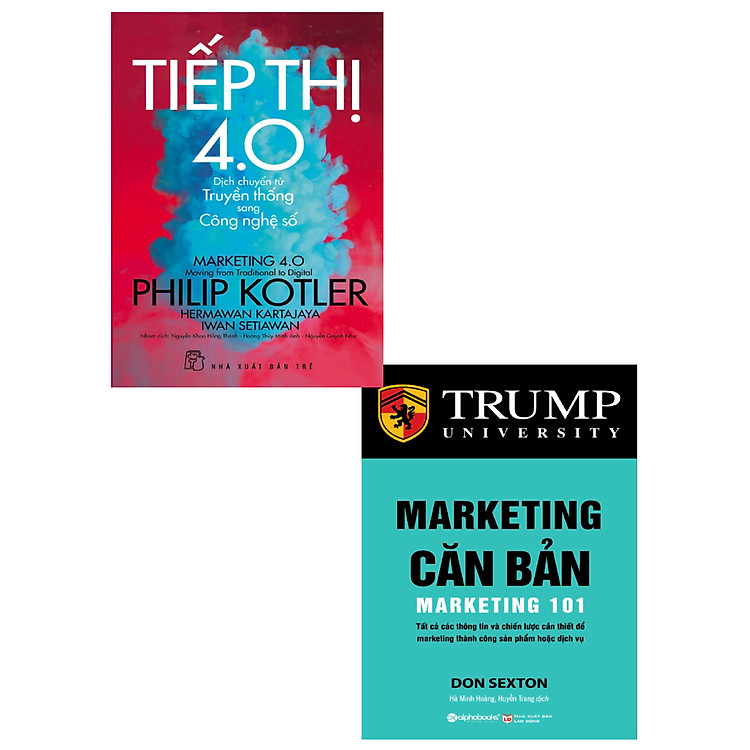 Combo Marketing Căn Bản + Tiếp Thị 4.0 (Bộ 2 Cuốn) _TRE