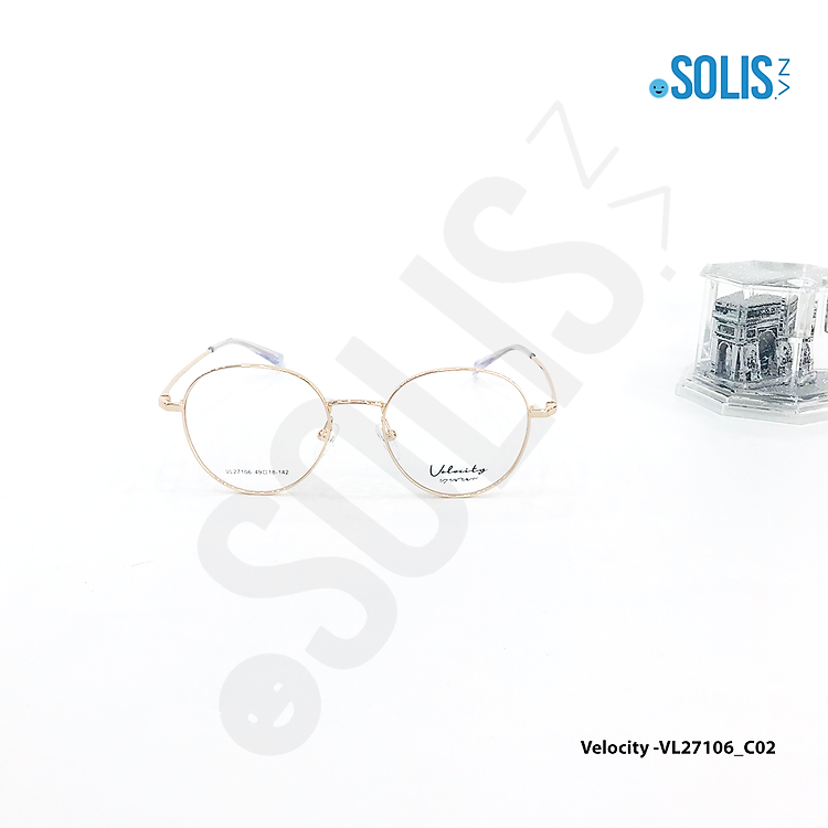 Gọng kính KL hiệu Velocity VL27106 - KÍNH KIM LOẠI HIỆU VELOCITY VL27106 KÍCH THƯỚC 49-18-142