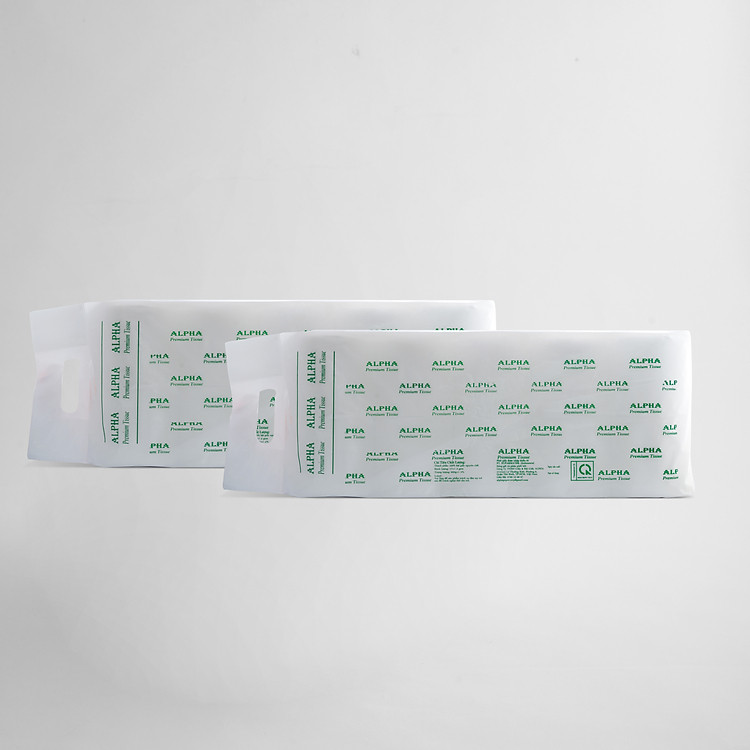 Combo 20 cuộn Giấy vệ sinh ALPHA, 2 Lớp, 60g/cuộn