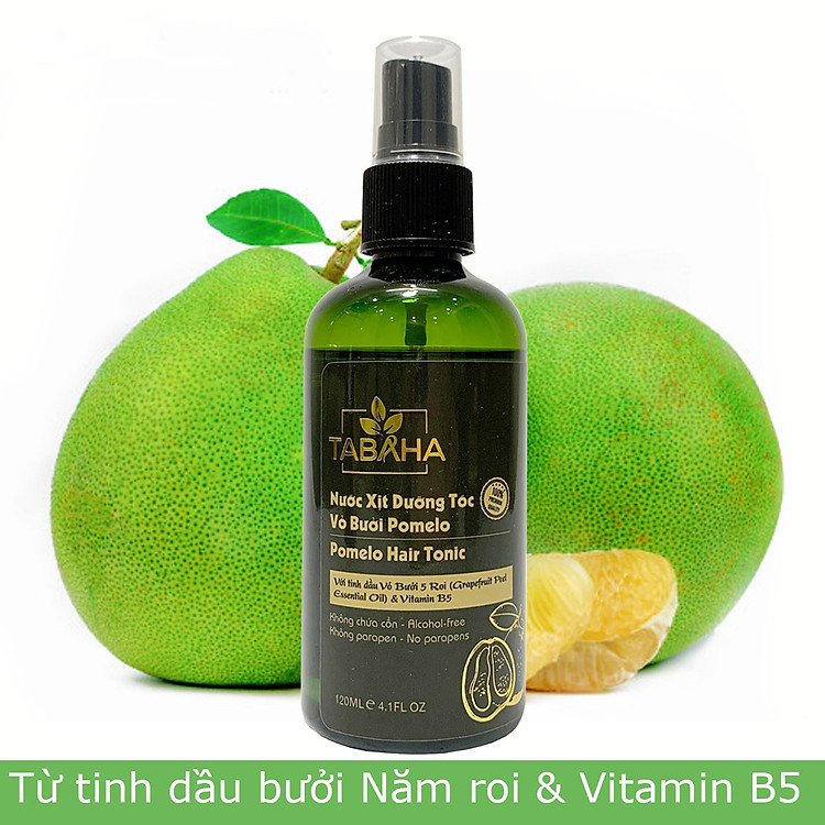 Tinh dầu bưởi dưỡng tóc Pomelo Tabaha 120ml giúp giảm rụng tóc cho mẹ sau sinh