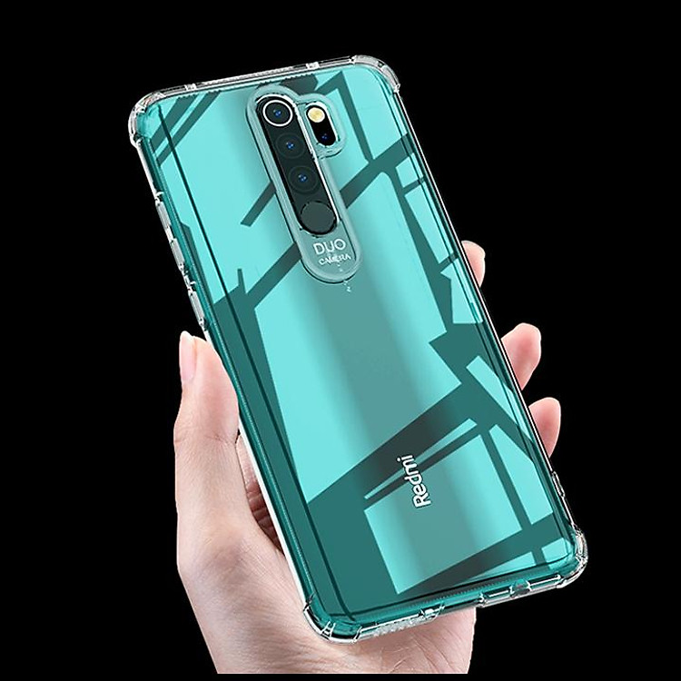 Ốp lưng cho Xiaomi Redmi Note 8 Pro trong suốt chống sốc 6D