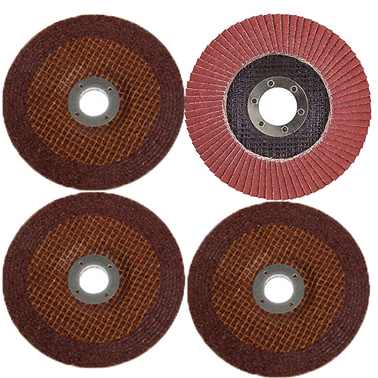 đĩa đá mài 100mm cho máy mài (3 đá mài + 1 đá trà nhám xếp lớp)