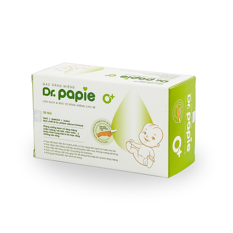 Gạc Rơ Lưỡi Dr Papie Cho Bé Chính hãng Ưu đãi