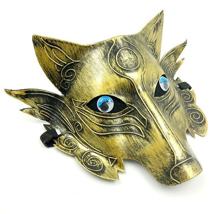 Mặt Nạ Halloween Animal Mặt Nạ Hóa Trang Rồng Vàng