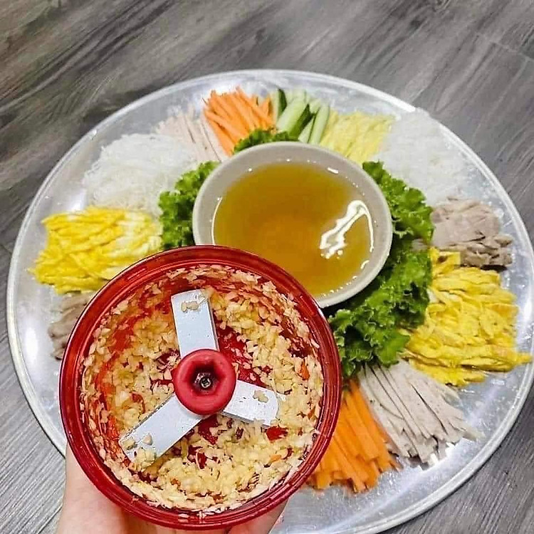 DỤng Cụ Xay Thực Phẩm Suppersonic Tubor Chopper - Lưỡi Dao Sắc Bén - Không Sử Dụng Điện