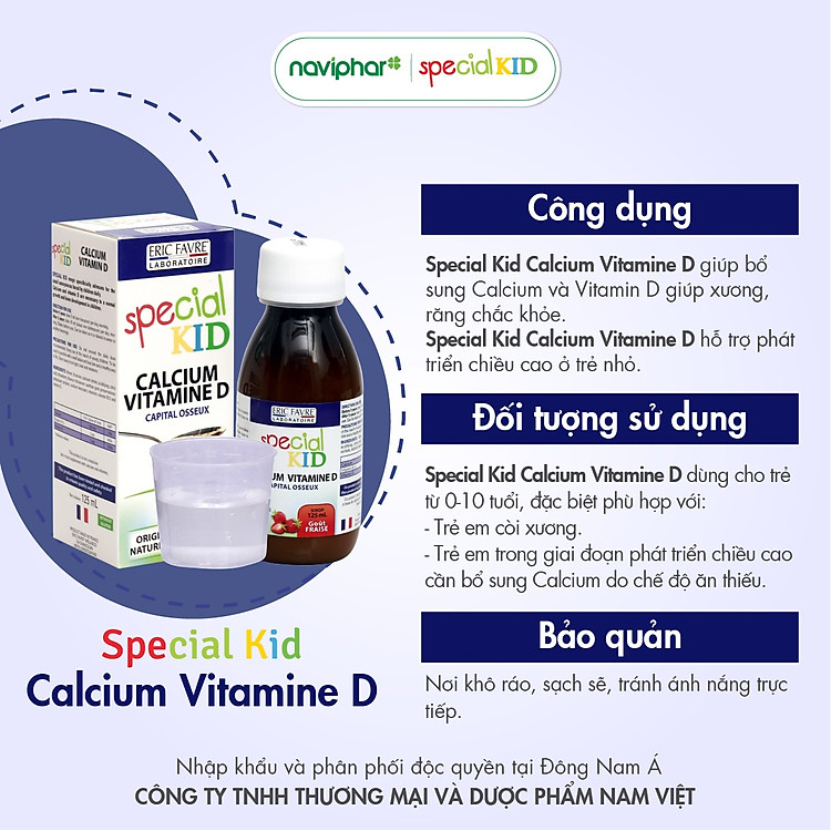 Siro Canxi Vitamin D Special Kid 125ml Chính hãng Tiết kiệm - Hình ảnh 5