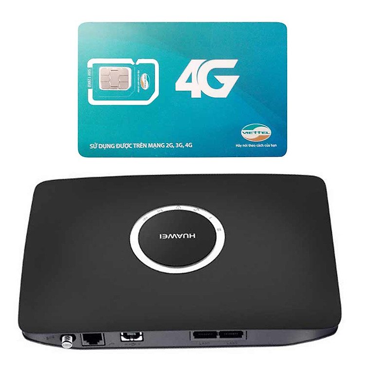 Thiết Bị Phát Wifi 3G Huawei B681 + Sim Viettel 4G Siêu tốc khuyến Mãi 60GB/Tháng - Hàng nhập khẩu
