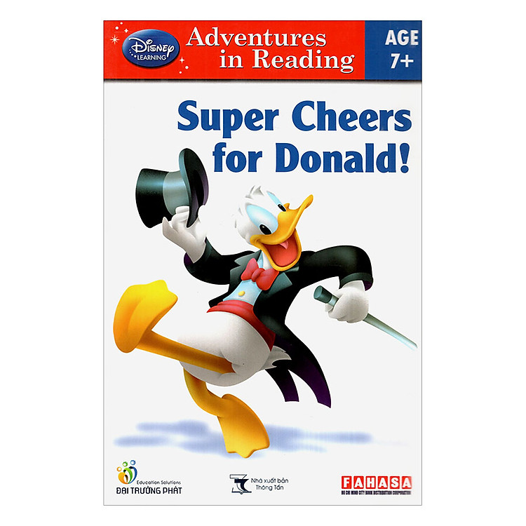 Sách Disney learning Adventures in Reading: Super Cheers For Donald! (Age 7+)