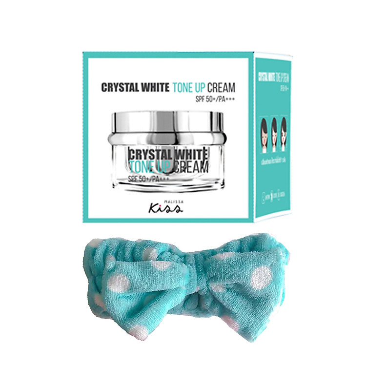 Kem trang điểm CC Sáng Da Chống Nắng Crystal White SPF 50+/PA+++ ( Tặng Băng Đô)