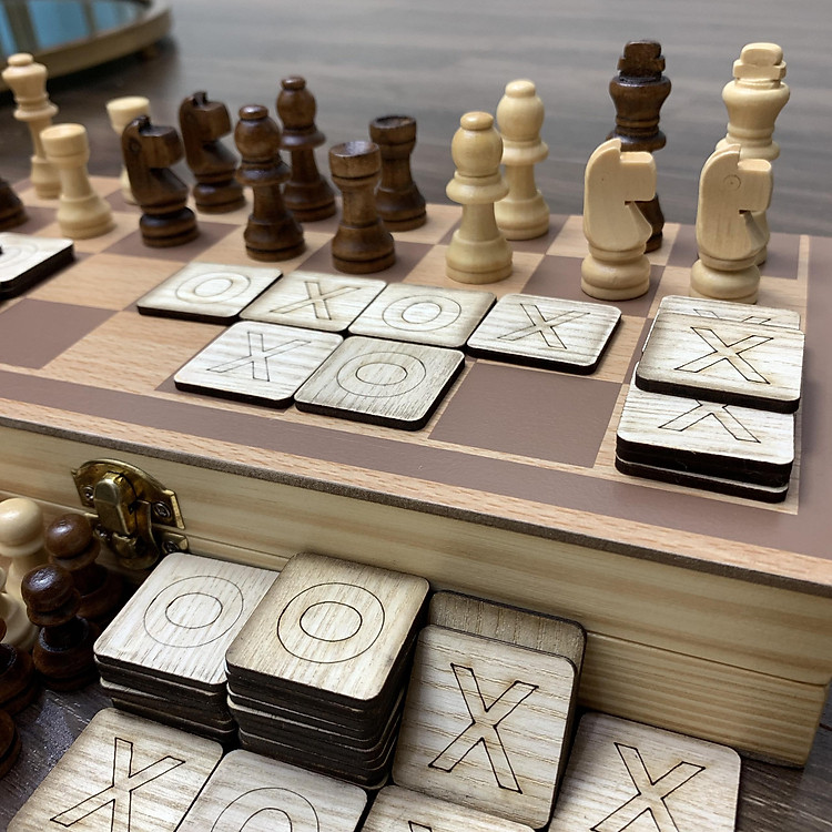 Mua Bàn Cờ Caro và Cờ Vua Gỗ Chính hãng Tiết kiệm - Hình ảnh 5