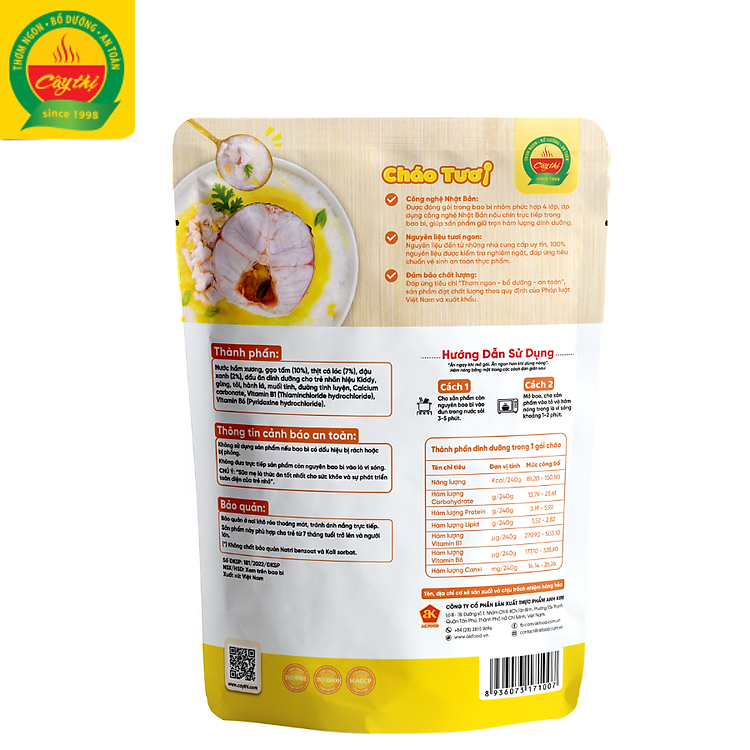 Mua Cháo Tươi Cá Lóc Đậu Xanh Cây Thị Chất lượng Ưu đãi - Hình ảnh 2