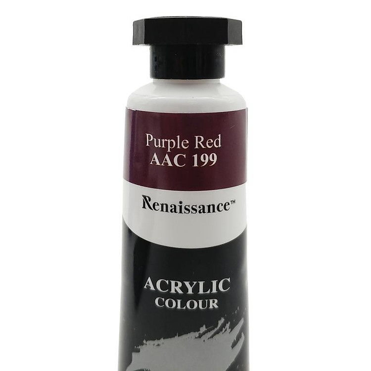 Tuýp Màu Acrylic 45 ml - Renaissance #199 (Purple Red) - Ảnh 5